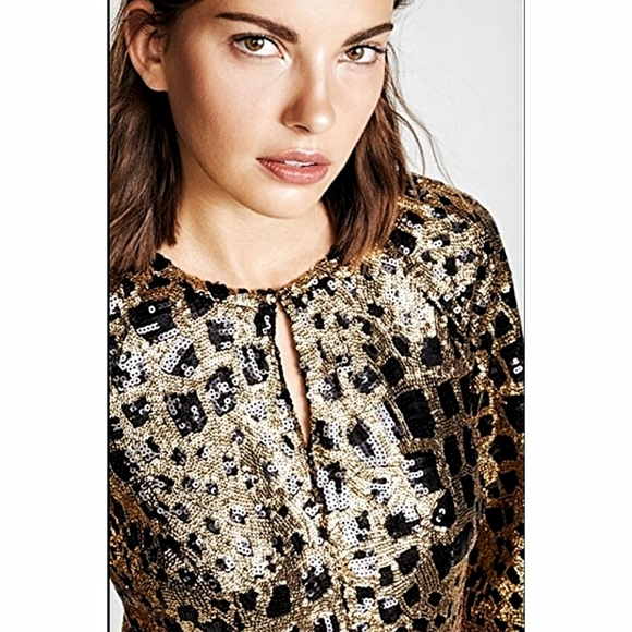 Antik Batik x Free People Sequin Cut Out Girrafe Print Maxi Dress - Picture 5 of 16